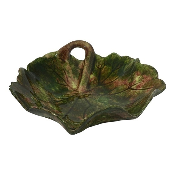 Jamieson's Other - Vintage Jamieson's Capistrano California Pottery Leaf Shaped Candy Dish